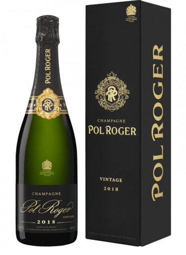 [2811] CHAMPAGNE POL ROGER BRUT VINTAGE CON ESTUCHE 2018 750 ML