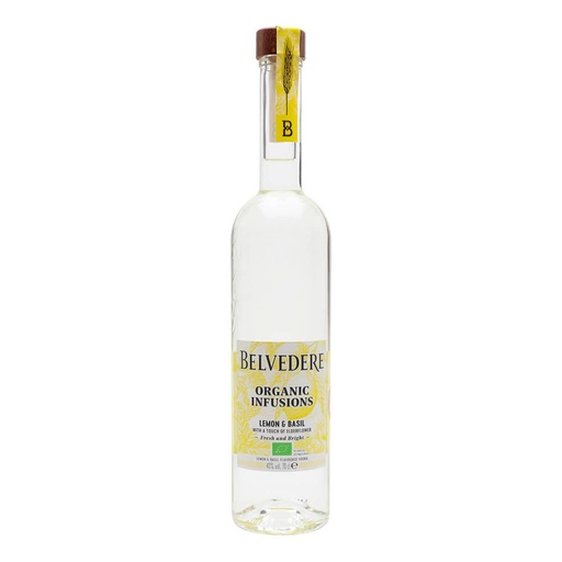 [1422] VODKA BELVEDERE ORGANIC LEMON & BASIL  700 ML